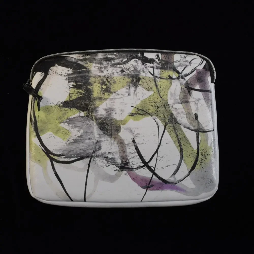 Neiman Marcus Proenza Schouler Abstract Art Small Clutch Tablet Case 11in x 9in
